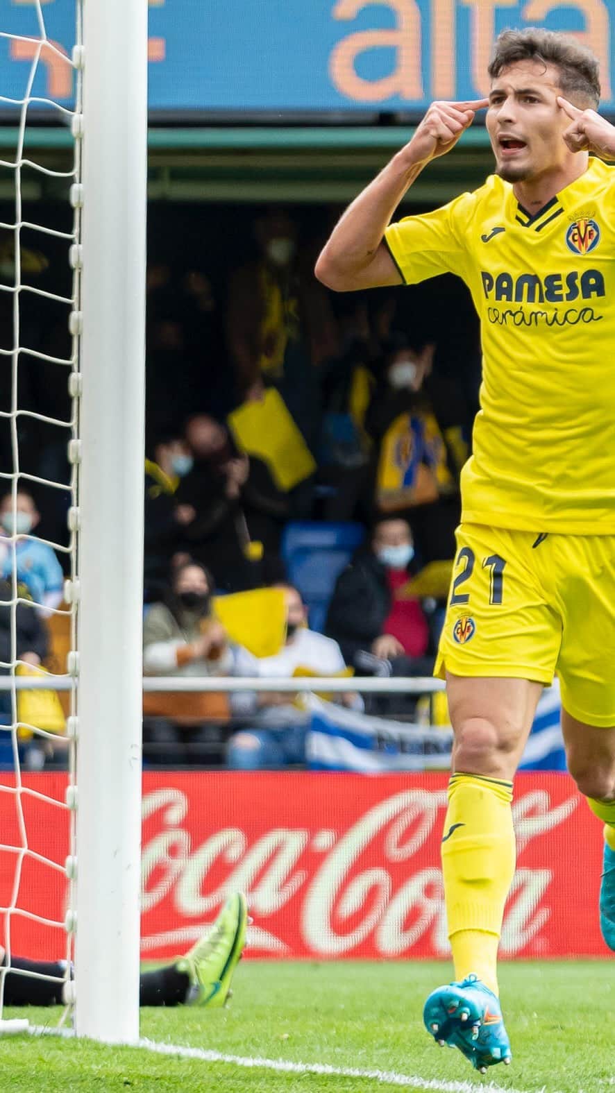 ビジャレアルCFのインスタグラム：「¡Yeremy Pino anotó 4️⃣ goles en la victoria contra el RCD Espanyol la temporada pasada 😱!  #villarrealespanyol」