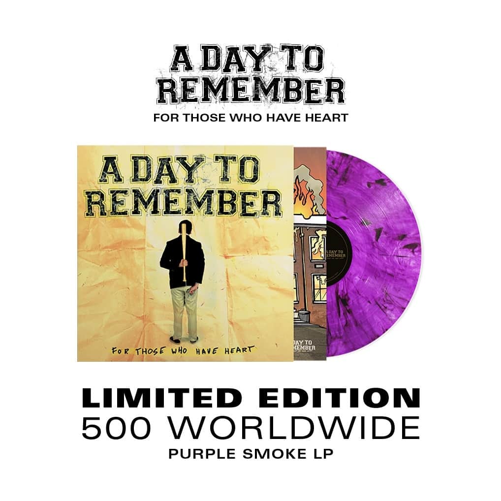Revolverのインスタグラム：「⚡ A Day To Remember's 'For Those Who Have Heart' is a classic of 2000s metalcore, and we've teamed with the band for an exclusive colored vinyl re-press — limited to 500 copies. Get yours.⁠ ⁠ 🔗 Link in bio.⁠」