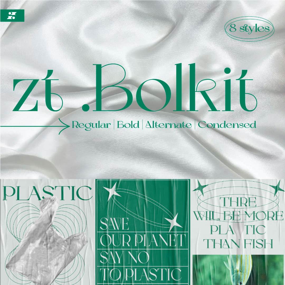 myfontsさんのインスタグラム写真 - (myfontsInstagram)「Bolkit by Khaiuns has two styles, elegant & smooth with an arch shape and the other with a type of firmness. The concept is based on simplicity. 💚 Shop on MyFonts!」4月26日 23時02分 - myfonts