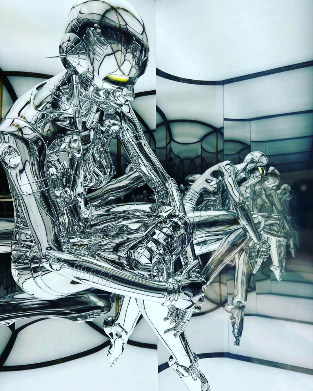 田中杏子さんのインスタグラム写真 - (田中杏子Instagram)「世界の空山基さんと。  Hajime Sorayama 『Space Traveler』はものすごいから一見の価値あり。次号の @numerotokyo の連載、男の利き手にもご登場いただいております。  空山さんの作品『セクシーロボット』がThe Weekndのツアーでヨーロッパを回るそうです、と言うのを飲みながら話してくださいました😍㊗️  あと、久しぶりに寛貴とヨシコちゃんに会って上がりました💕 いい夜でした💕  @akotanaka @hajimesorayamaofficial  @nanzukaunderground」4月26日 23時59分 - akoakotanaka