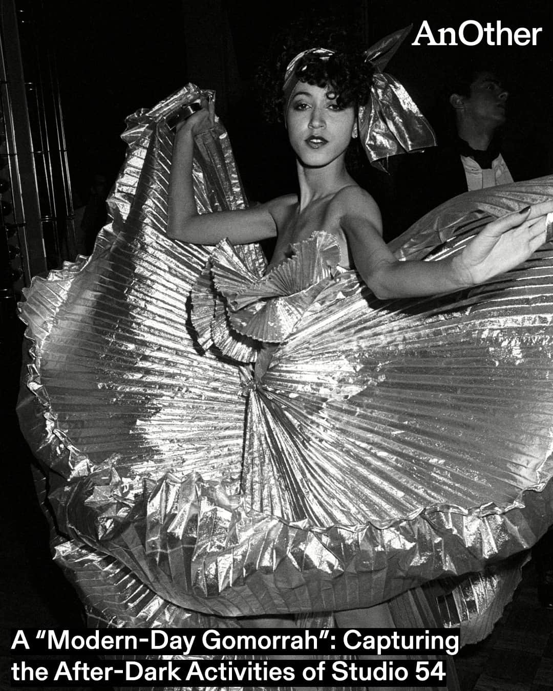 AnOther Magazineのインスタグラム：「Legendary nightclub Studio 54 opened #OnThisDay in 1977 ✨⁠ ⁠ To mark the occasion, we're exploring its famously strict – and subjective – entry policy, the decadent characters that frequented it, and the wild events that happened inside. ⁠ ⁠ “It was just the wildest, most erotic, sexually-charged atmosphere,” photographer #AdamScull says of the club’s heyday. “It was the decade of complete nakedness ... There was no Aids, there was no nothing getting in the way. We had more pictures of people fucking and getting blowjobs in the high seats of the balcony than in a cathouse. It was beyond what you can imagine.”⁠ ⁠ Take a look at the link in bio 📲⁠ ⁠ 📸 1. @patcleveland on the dance floor during Halston's disco bash at Studio 54, 1977. Photography by #GuyMarineau⁠ 2. #RichardGallo, 1979. Courtesy of #DustinPittman⁠ 3. Red Balloons, 1979. Courtesy of Dustin Pittman⁠ 4. @brookeshields and @marielhemingway, 1977. Photography by Adam Scull⁠ 5. @the_real_iman, 1978. Courtesy of Dustin Pittman」