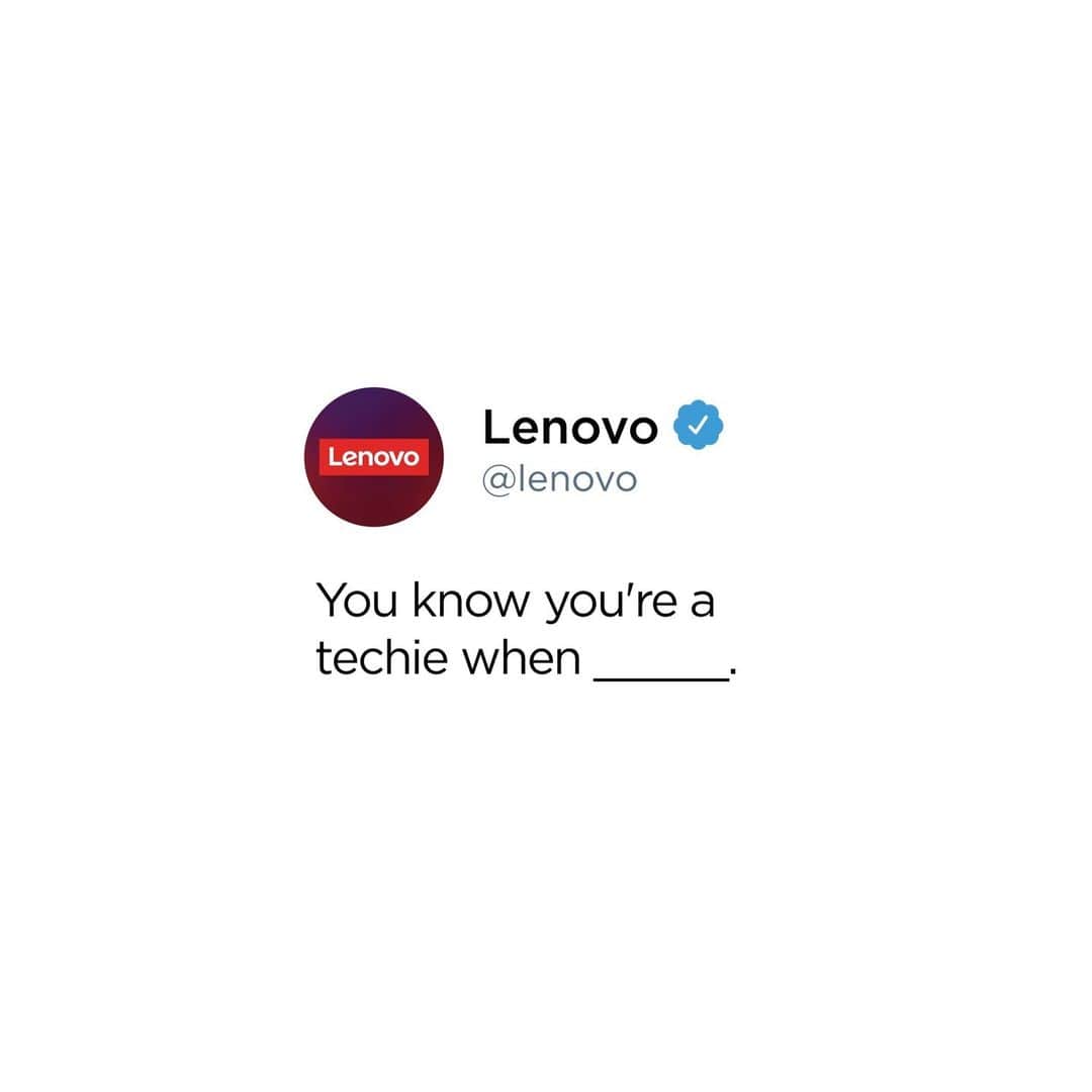 Lenovoさんのインスタグラム写真 - (LenovoInstagram)「We prefer the term "tech-ceptional", but whatever.」4月27日 0時07分 - lenovo