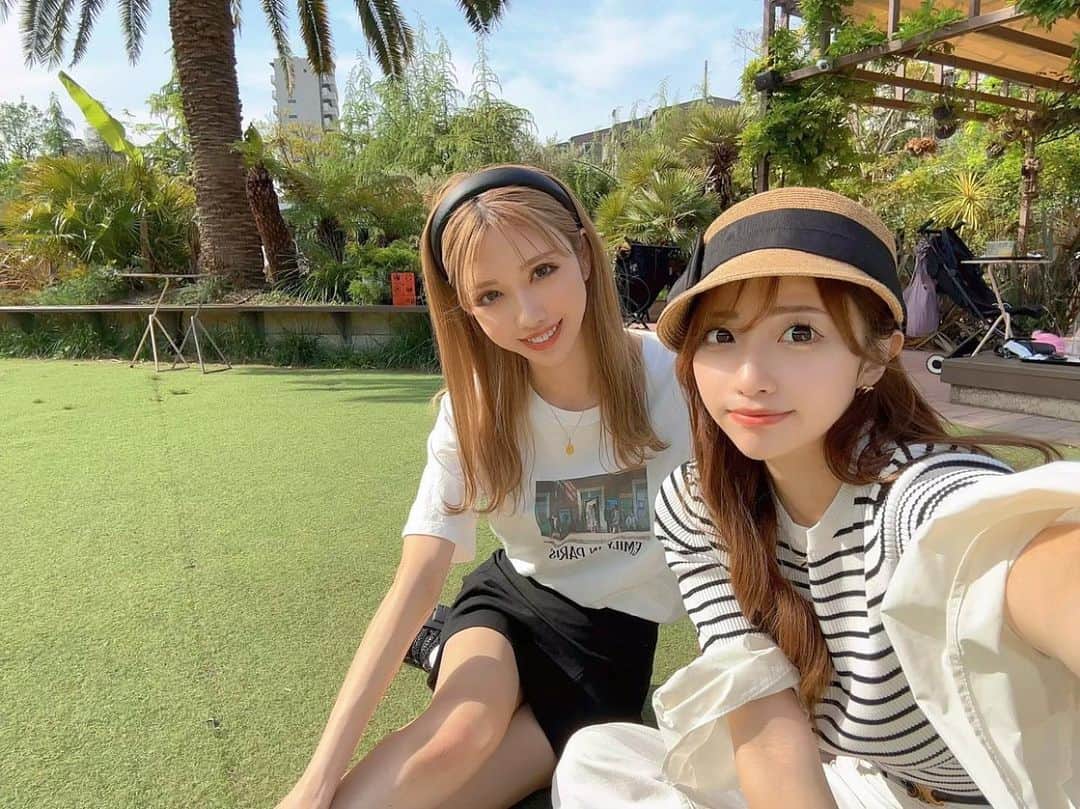MARIEのインスタグラム：「天気良かった日🌞 こっち戻って来てまたえりかと気軽に遊べるようになって嬉しい👧🏼🩷🤍」