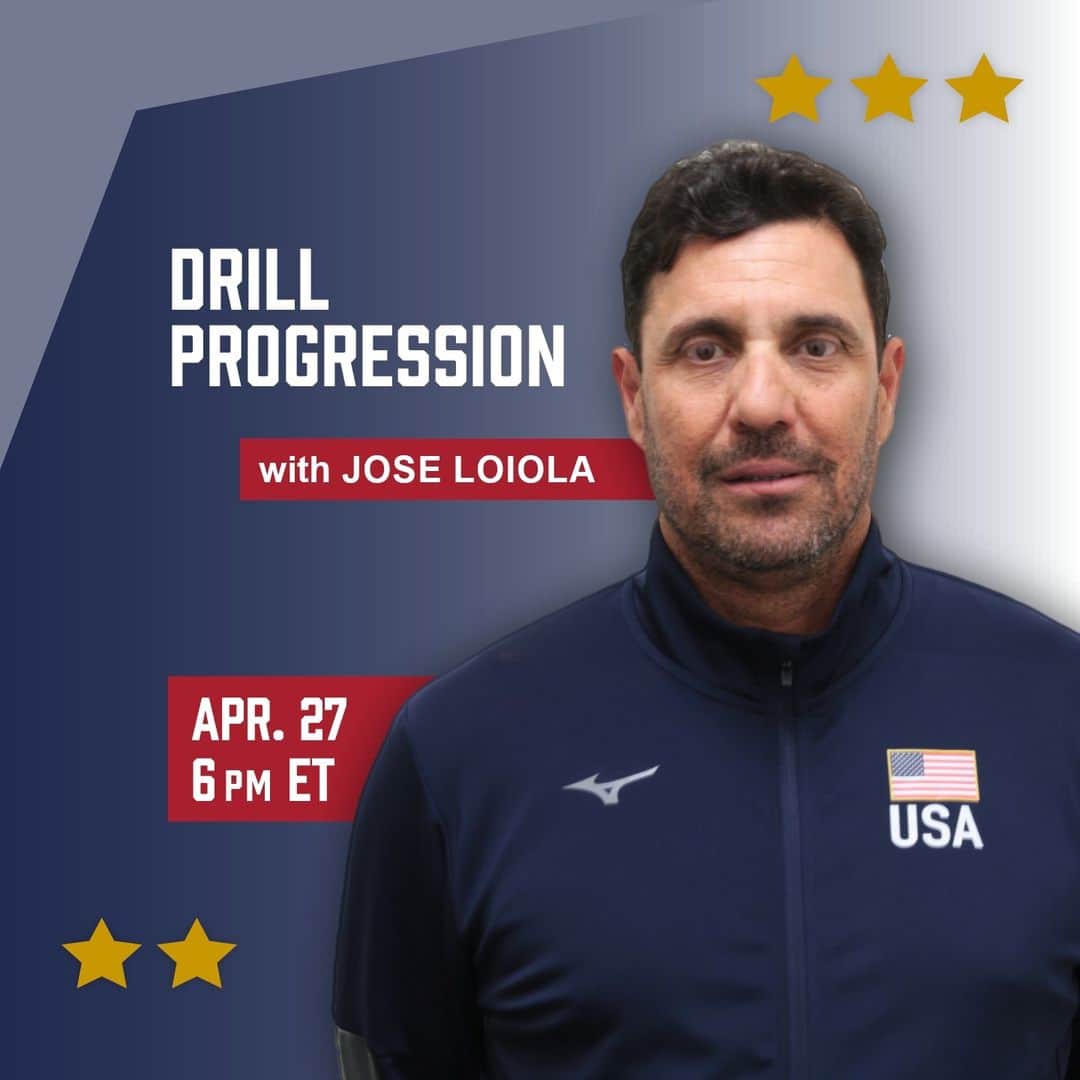 USA Volleyballさんのインスタグラム写真 - (USA VolleyballInstagram)「Dive into drill design and how to incorporate progressions in the next #CoachAcademy Gold Live Session featuring USA Volleyball Beach Development Coach Jose Loiola! Available to gold subscribers or a one-time purchase.  Link in bio to register. #volleyball #coaching」4月27日 1時01分 - usavolleyball