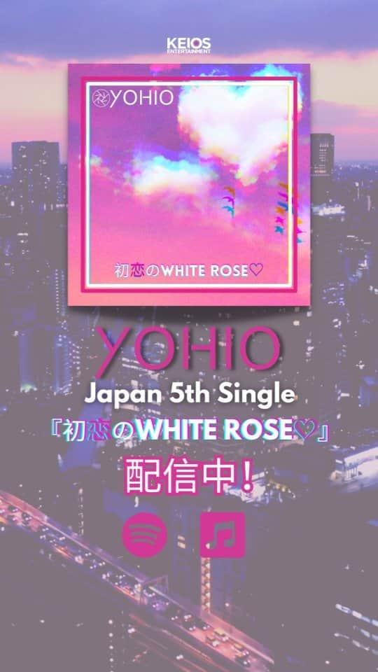 YOHIOのインスタグラム：「YOHIO 3年ぶりの日本シングル  2ヶ月連続配信リリース決定！！  第１弾 Japan 5th Single 『初恋のWHITE ROSE♡』 配信中！  #YOHIO #keiosentertainment #keiosfamily #V系 #visualkei #ビジュアル系」