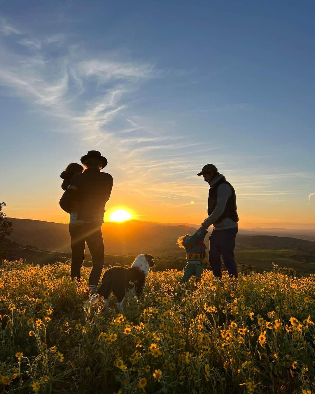 イヴォンヌ・ストラホフスキーのインスタグラム：「Family pic made EPIC by Mother Nature 🌼 photo by @kingaphilipps」