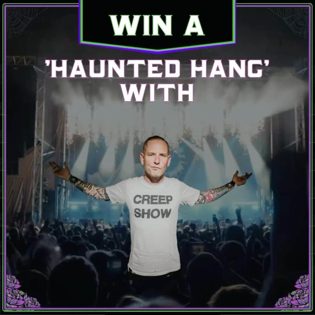 Stone Sourのインスタグラム：「Win a trip to @inkcarcerationfestival to join @coreytaylor for a private tour of the “Blood Prison” Haunted House at the Ohio State Reformatory AND catch @slipknot’s set from side stage.   Donate to Win to support Corey’s @thetaylorfoundation and their mission to help veterans and emergency personnel living with PTSD. You + a friend could win round trip travel to the festival, hotel, signed guitar, two 3-day VIP passes, a haunted hang and more!  Donate To Win at 👉  fandiem.com/cmft or with link in bio.  🤝 @winwithfandiem」