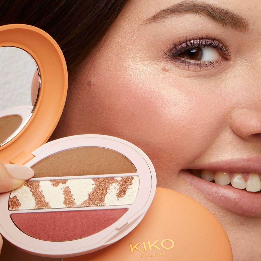 KIKO MILANOさんのインスタグラム写真 - (KIKO MILANOInstagram)「Unapologetically YOU 🌟 Shine like the star you are with our new #KIKOBeautyRoar Flawless Look Face Palette! It includes a blush, highlighter, and bronzer in one! 😍⁣ *Arriving soon in the US⁣ ⁣ #KIKOMilano #facepalette #contouring #blush #bronzer ⁣ ⁣ Flawless Look Face Palette 01 - Multi Finish Eyeshadow Palette 02 - Volumizing & Curling Effects Mascara 02 - Ph Matte Liquid Lip Colour 01⁣ ⁣」4月27日 3時50分 - kikomilano