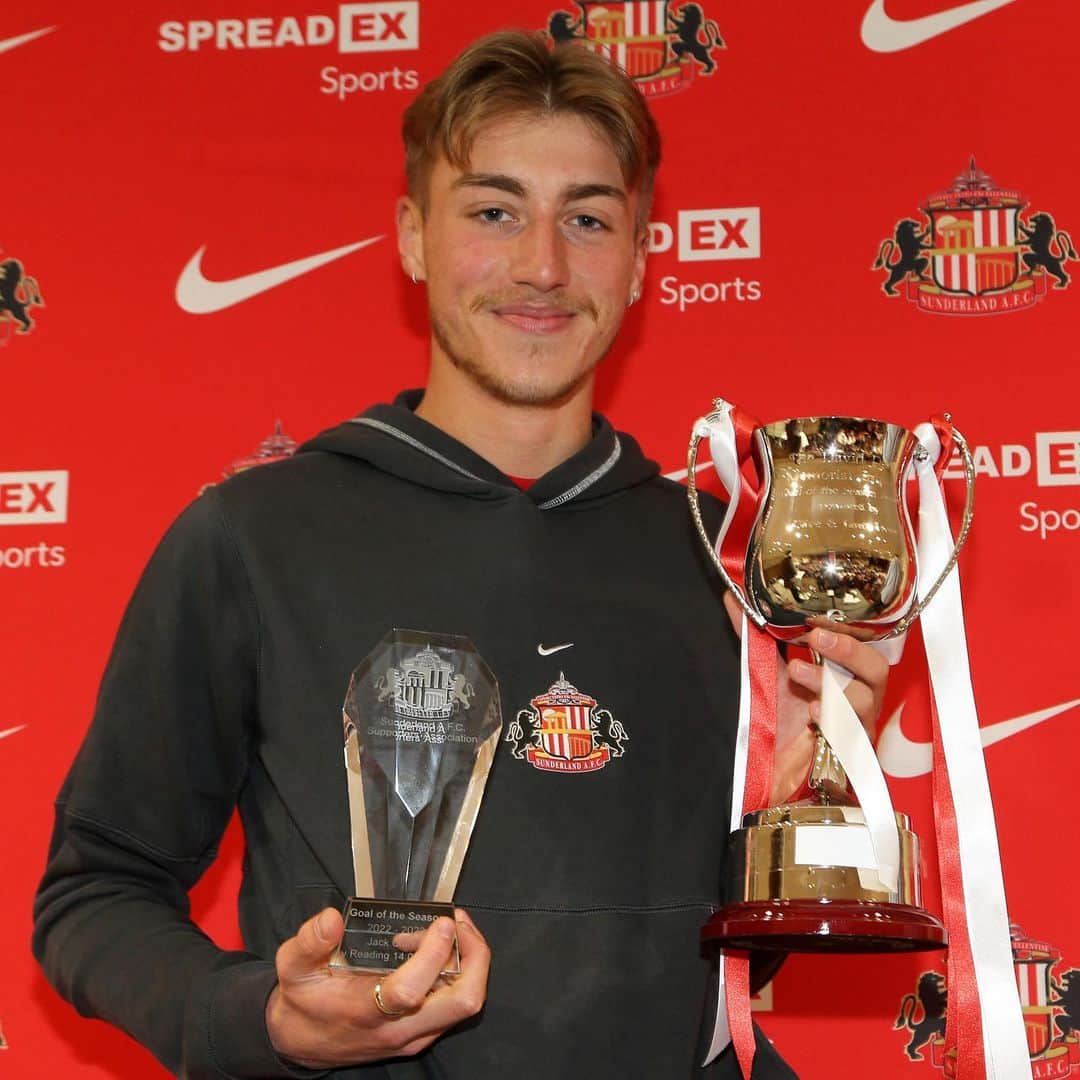 のインスタグラム：「🤩 An incredible team move finished off by Jack Clarke!   A worthy winner of the David Dent Goal of the Season award! 🏆  #SAFC」