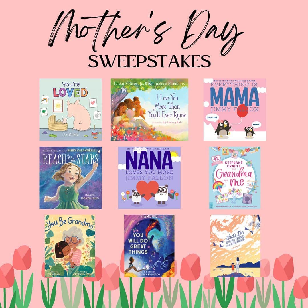 リズ・クライモのインスタグラム：「Hello!! @mackidsbooks is running a Mother's Day sweepstake from 4/24 - 5/14, and my picture book You're Loved is a featured title 💖 Click link in my bio for details & a chance to win!」