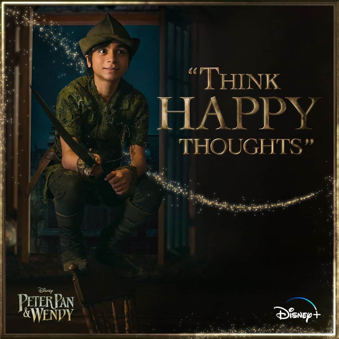 Walt Disney Studiosのインスタグラム：「🧠😊💭✨  #PeterPanAndWendy is streaming Friday only on @disneyplus.」