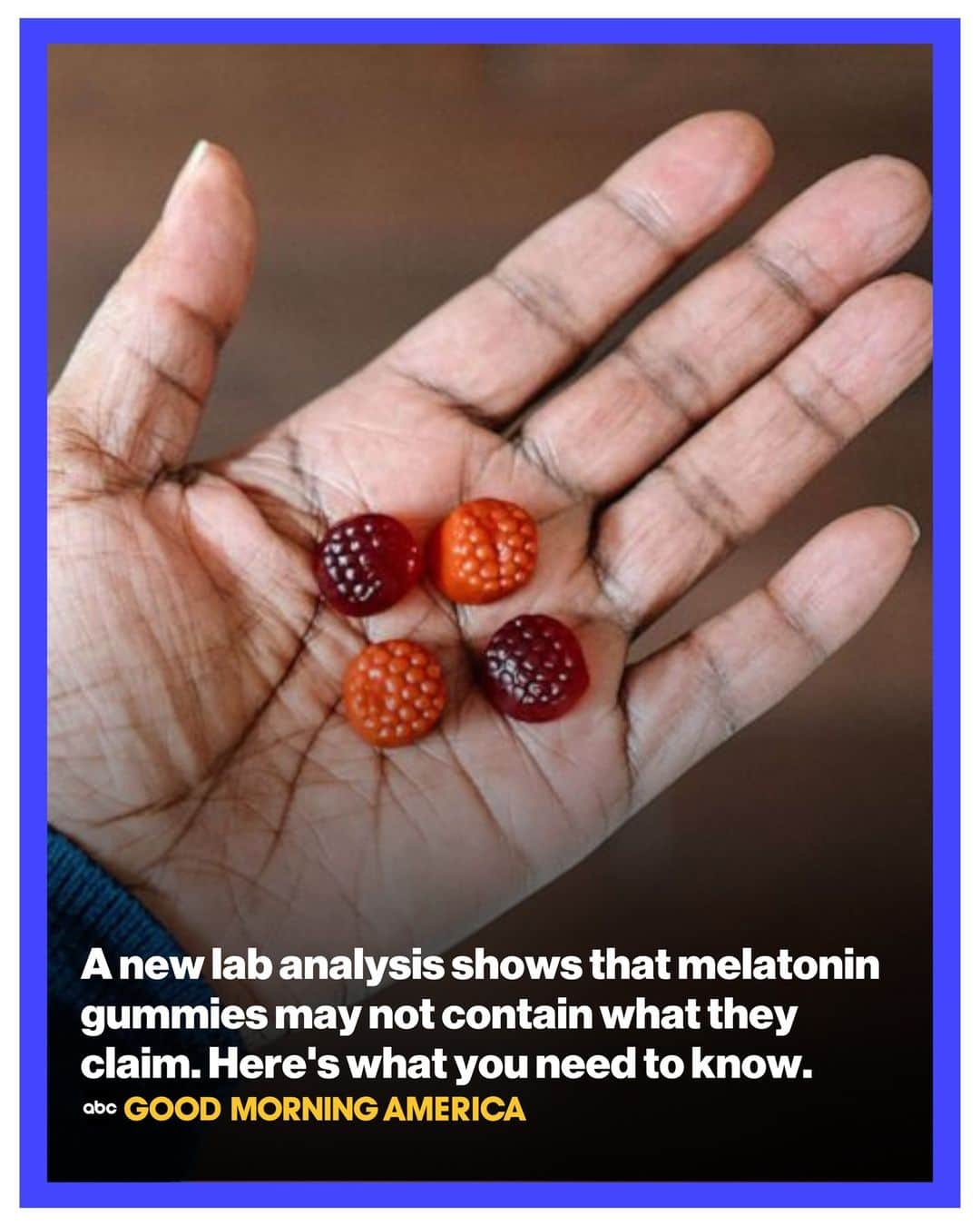 Good Morning Americaさんのインスタグラム写真 - (Good Morning AmericaInstagram)「Nearly 9 in 10 melatonin gummy brands were mislabeled, a laboratory analysis showed. MORE on what you need to know at our link in bio.  #Melatonin #MelatoninGummies #Sleep #Health #Wellness」4月27日 9時00分 - goodmorningamerica