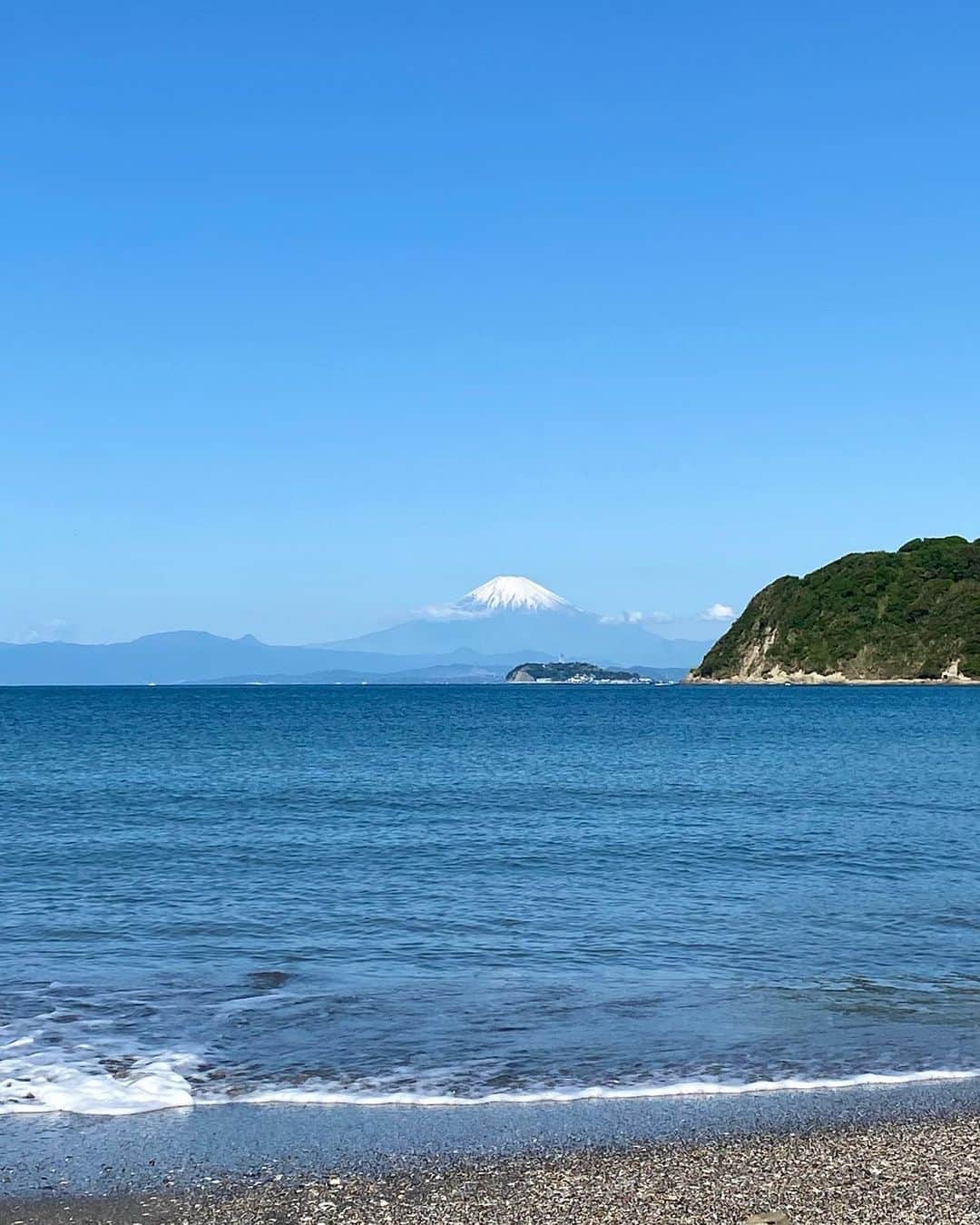 クボタマサヒコのインスタグラム：「🗻🏃🏻 #mtfuji #enoshima #sea #run」