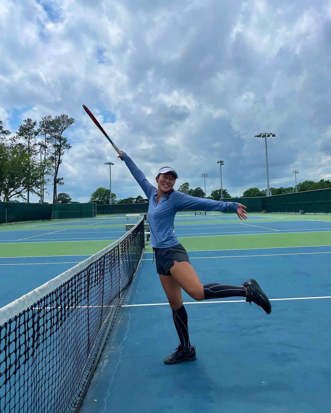 奥野彩加のインスタグラム：「Welcome to my world 🌎✨💙🎾 #tennis #テニス #テニス女子  #houstontenniscoach #houston #tx #htown」