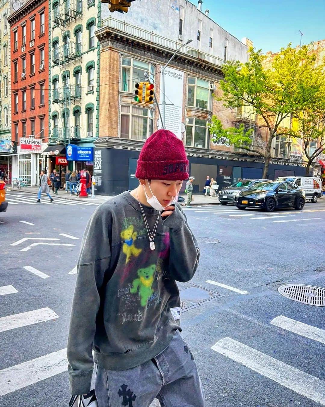 ジコのインスタグラム：「Nothing's equivalent to the New York state of mind 🏙」