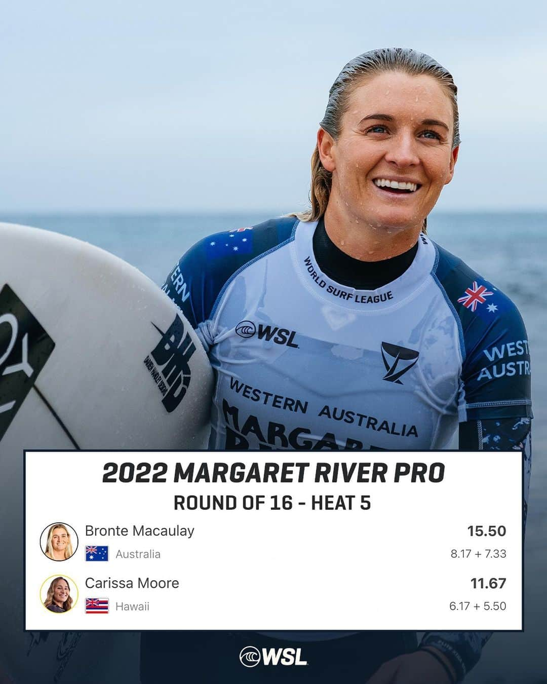 世界プロサーフィン連盟（WSL）のインスタグラム