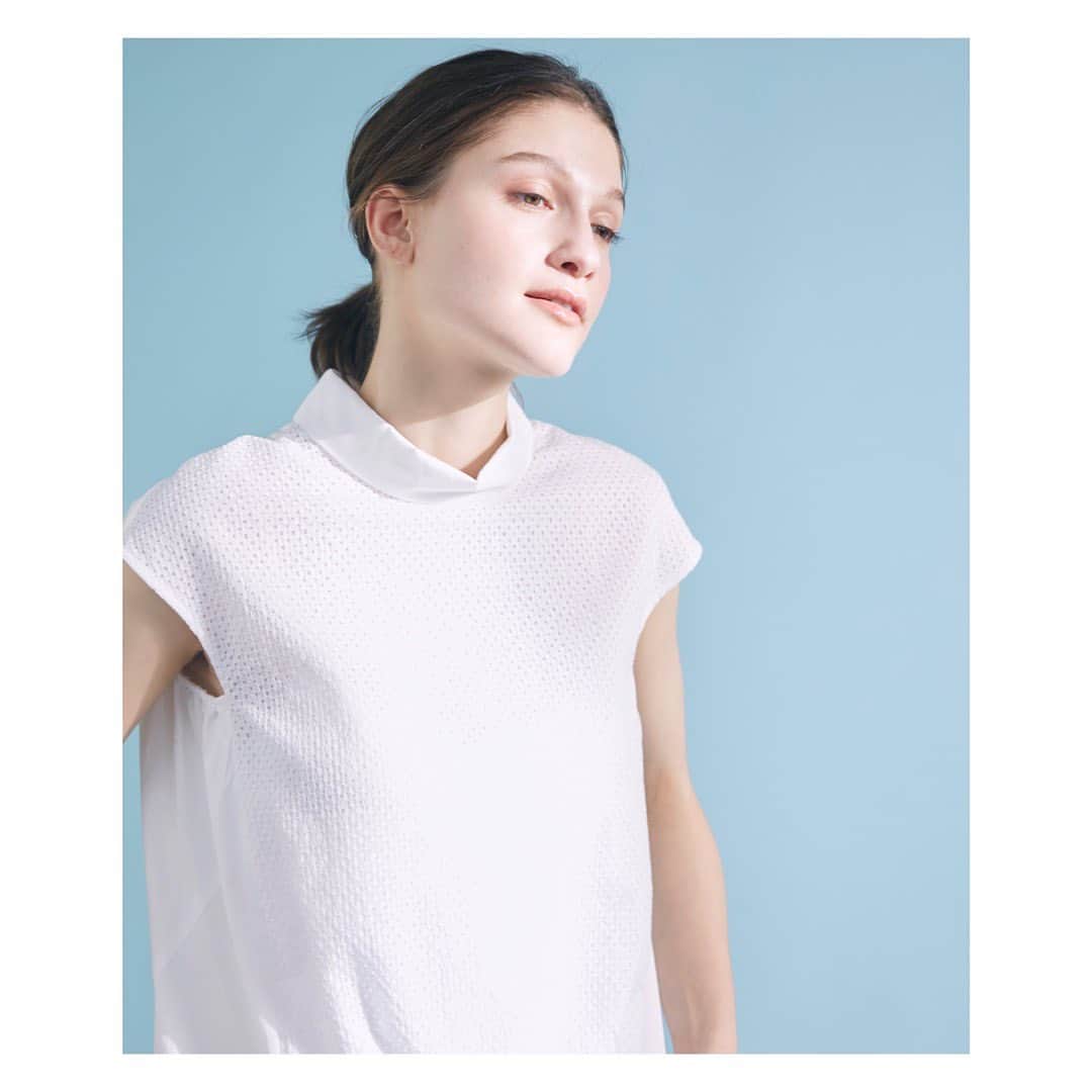 スーペリアクローゼット オフィシャルのインスタグラム：「2023 summer collection  blouse ¥25,960     #superiorcloset #ined #23ss #summer #スーペリアクローゼット #イネド #夏 #新作 #夏服 #ブラウス #レース #gw #休日コーデ #大人カジュアル #キレイめコーデ」
