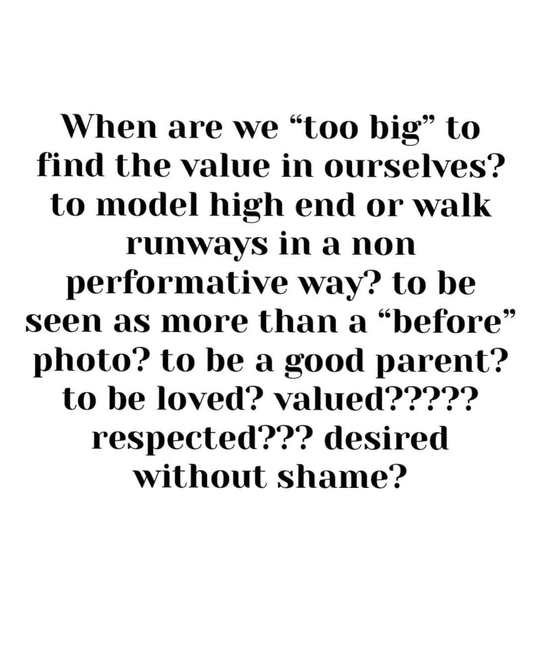 テス・ホリデーさんのインスタグラム写真 - (テス・ホリデーInstagram)「Friday was the first time I’ve been on set modeling for a brand in over two years (it was a great experience) and it got me thinking:   When are we “too big” to find the value in ourselves? for others to find the value in us? to model high end or walk runways in a non performative way? to be seen as more than a “before” photo? to be loved? valued? respected???   I never fathomed when I had the word “supermodel” and “ pioneer” attached to me  that over a decade later I would still be looking around wondering when the industry was going to stop telling me my body still isn’t for fashion.   Everyone wants my opinion on how the fashion industry is evolving and why are we still aren’t seeing major change, while simultaneously continuing to use the same body types and erasing the word plus size for “curvy” so there isn’t any confusion. Fat is still “bad” and we are punished for it constantly.   I’m hopeful things will shift, I just wish our culture wasn’t so afraid of seeing plus size and fat bodies existing, happy, thriving and unbothered. I wish brands didn’t think using bodies like mine once in a while was “inclusive” or revolutionary.   In the mean time, here’s to all of us that are told we too much, too fat, too loud, too disabled, too queer, too Black, too tattooed, too old, too opinionated, too radical, too soft,  too ____________-  I’m glad you’re here & ily💐 #effyourbeautystandards」4月27日 11時55分 - tessholliday