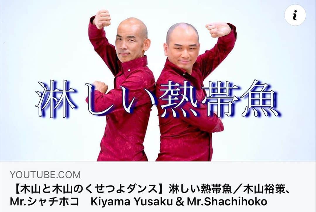 木山裕策さんのインスタグラム写真 - (木山裕策Instagram)「Mr.シャチホコさんとのコラボアルバムに収録されている「淋しい熱帯魚🐠」。  疲れた時にご覧くださいませ😁。 （僕のプロフィール欄からもリンクしております）  https://youtu.be/1LsJ1Ebtj7M」4月27日 12時26分 - kiyamayusaku