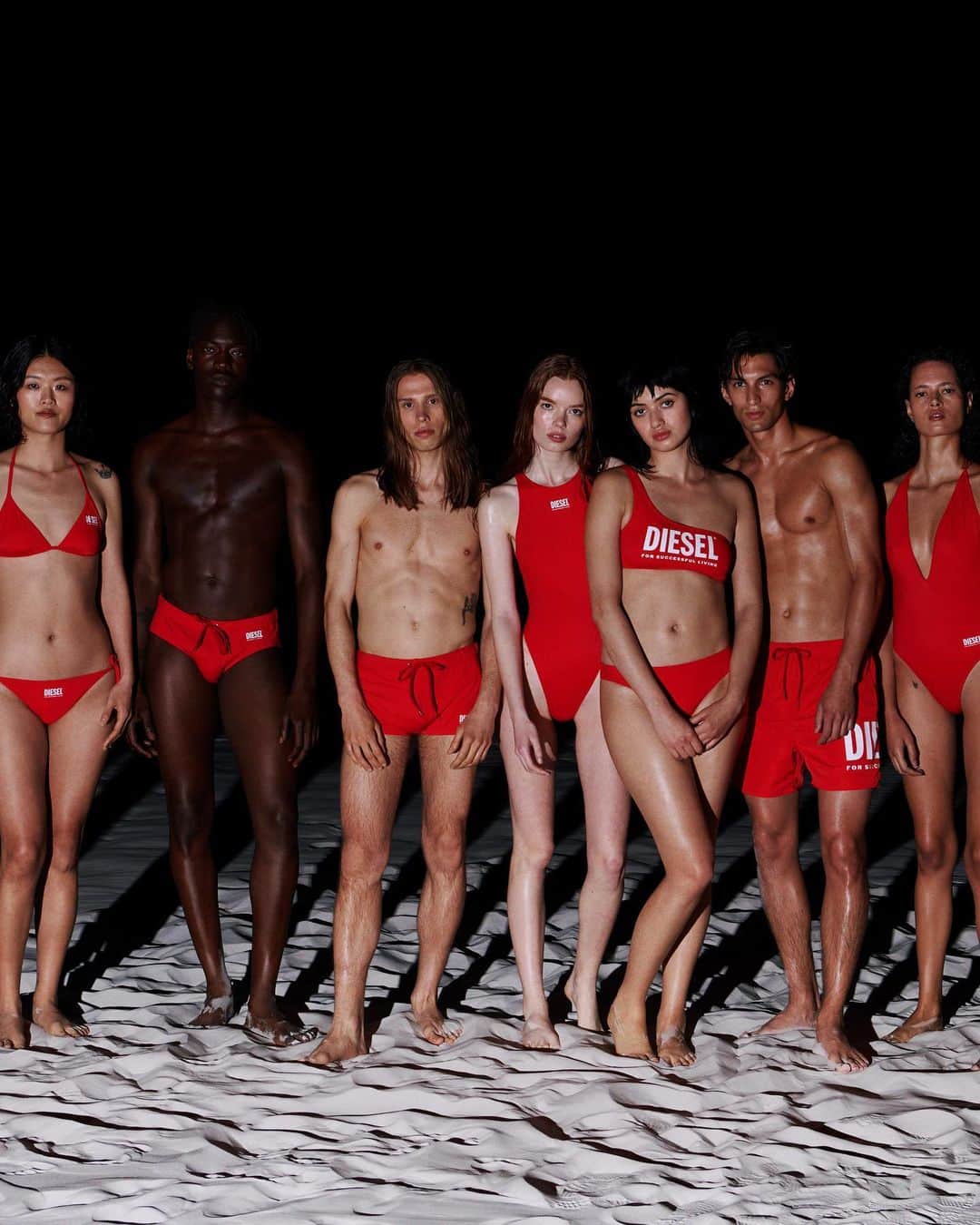 ディーゼルさんのインスタグラム写真 - (ディーゼルInstagram)「D Watch.  Redefine sex on the beach with the logo beachwear collection of trunks, briefs and swimsuits in bold Diesel red with the iconic Biscotto logo. There’s a silhouette to fit every form.    Tap to shop and discover Women’s beachwear at the link in bio.   #ForSuccessfulLiving」4月28日 1時12分 - diesel