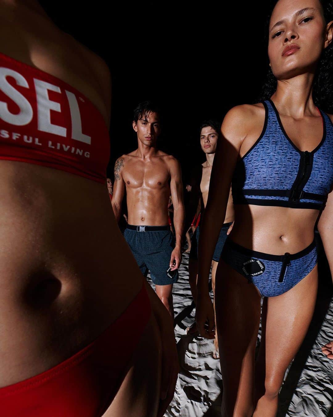 ディーゼルさんのインスタグラム写真 - (ディーゼルInstagram)「D Watch.  Redefine sex on the beach with the logo beachwear collection of trunks, briefs and swimsuits in bold Diesel red with the iconic Biscotto logo. There’s a silhouette to fit every form.    Tap to shop and discover Women’s beachwear at the link in bio.   #ForSuccessfulLiving」4月28日 1時12分 - diesel