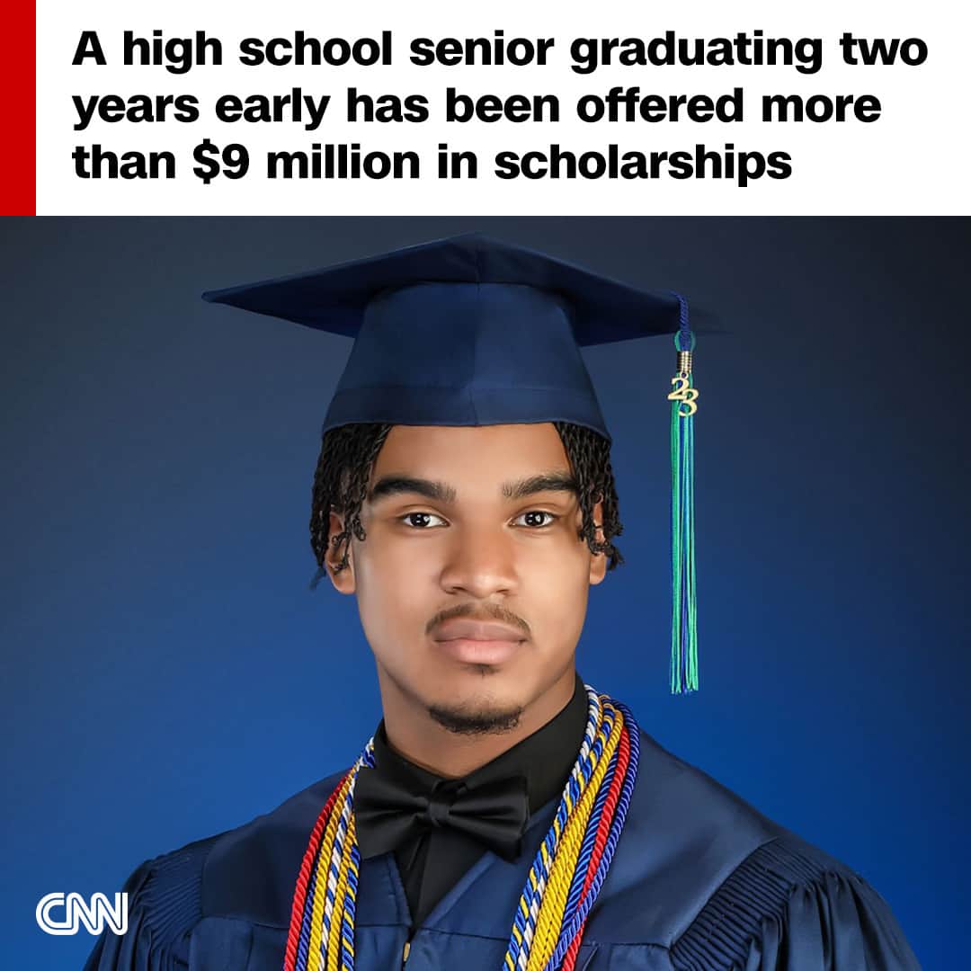 CNNさんのインスタグラム写真 - (CNNInstagram)「Dennis Maliq Barnes, a 16-year-old senior in Louisiana, has received more than 170 college acceptance letters and more than $9 million in scholarship offers.  He told CNN he wasn’t initially looking to set any records.  “As I applied to more schools, as my numbers went up, with the financial aid and acceptances into universities, I became intrigued,” Barnes said, adding that when he was told he was close to the record, he “just went for it.”  Tap the link in bio to read more.   📸 : Image 1 Photograph」4月27日 17時19分 - cnn