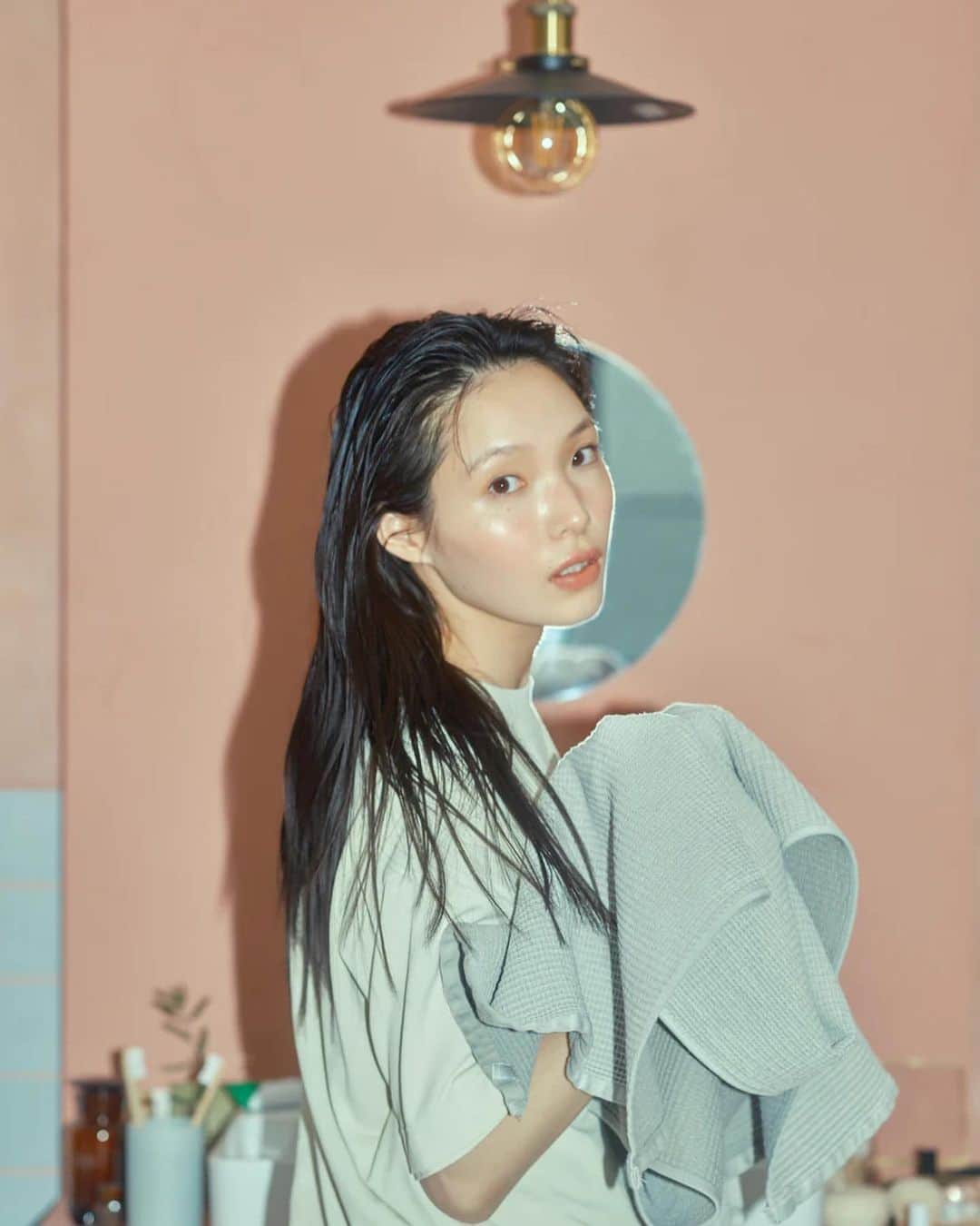 江崎ななほのインスタグラム：「suin🚿」