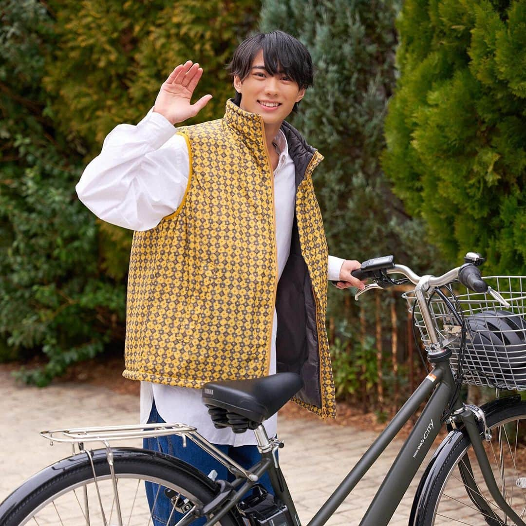 小林希大のインスタグラム：「ヤマハ電動アシスト自転車PAS毎日愛用させていただいてます！🙇‍♀️🙌  カゴも大きくてなんでも入るし乗り心地も最高です！デザインも男女問わず使えるデザインで気に入ってます！✋  ぜひ皆さんも僕とオソロにしましょ！👀✨  この記事はエモミューさんにも掲載されているのでそちらもぜひ‪🫶🏻‎❣️  #ヤマハPAS #電動アシスト自転車 #電動自転車 #pascity #emomiu #pr」