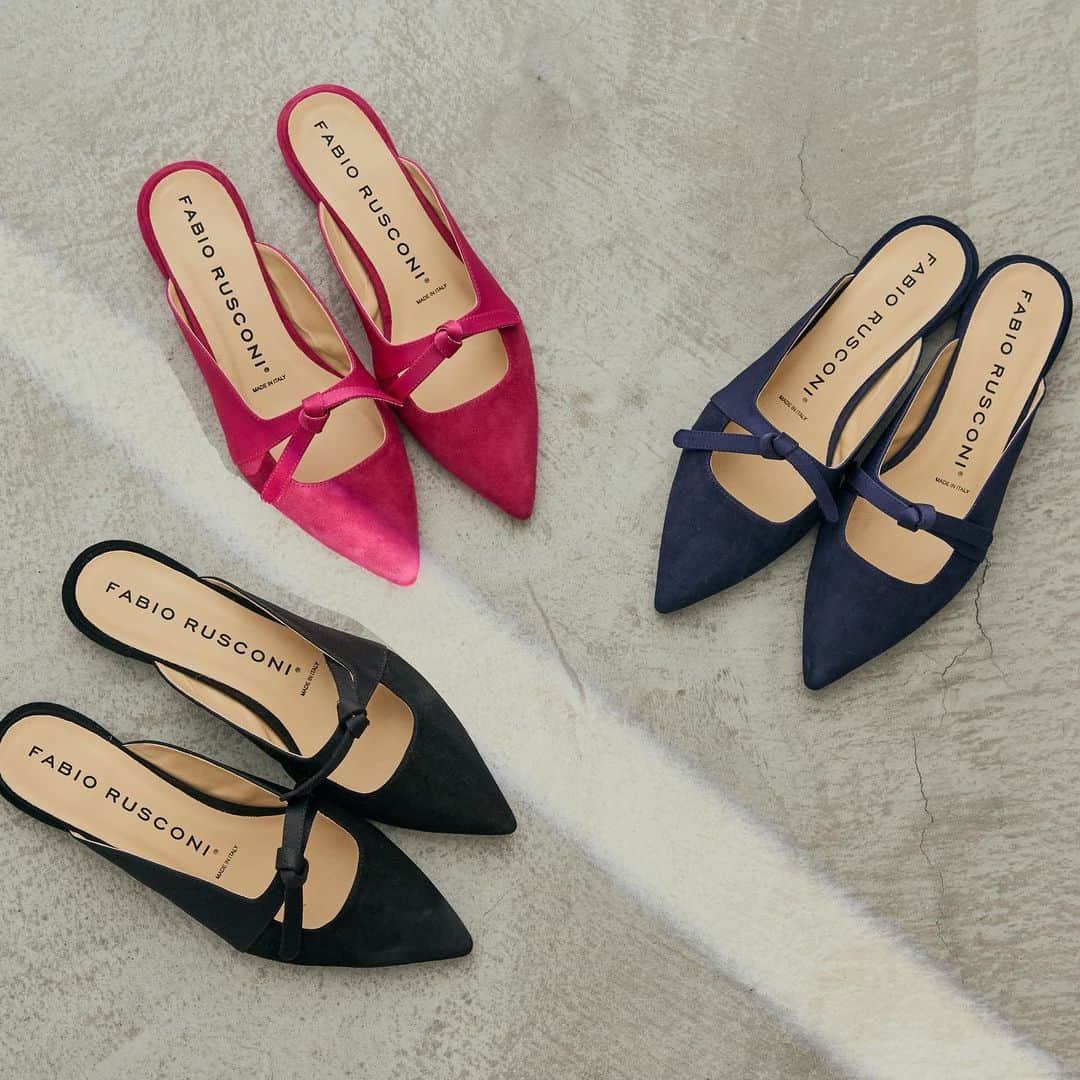 のインスタグラム：「2023 SPRING&SUMMER COLLECTION  "Special Edition 6424"  #fabiorusconi #ファビオルスコーニ #shoes #madeinitaly #23ss #new #collection #pumps #sandal #special #edition」