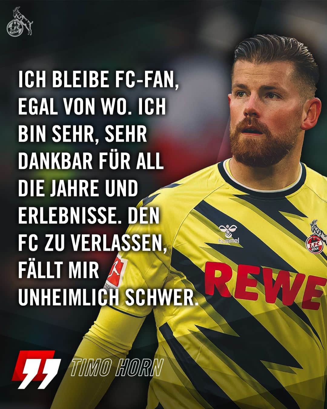 1.FCケルンのインスタグラム：「„Seit ich denken kann, bin ich Fan dieses Clubs“ – @timohorn_1, du bist einer von uns 🥹❤️ #effzeh」