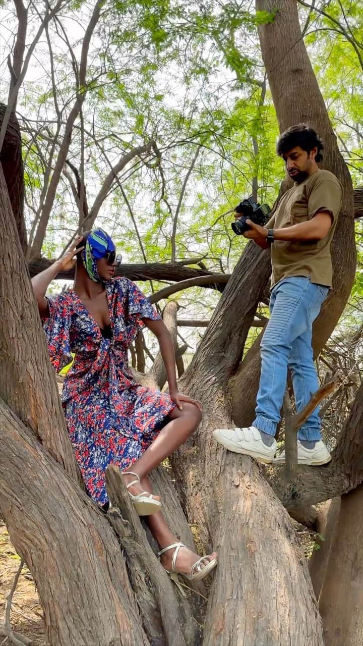 Praveen Bhatのインスタグラム：「Fashion photoshoot ..watch till the end for the final shots 📸 @praveenbhat  . Mua @shekharghoshofficial  Styling @sheltun_khumhring  Model @radji_mashcoura #praveenbhat #indianmodels #fashionshooting #fashionshoots」