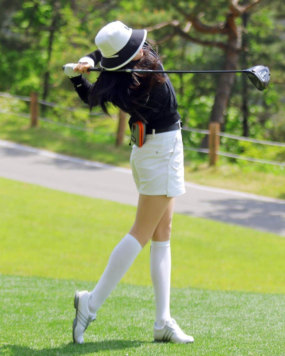 リュ・ヒョヨンのインスタグラム：「#떼제베cc  #⛳️ #pingdriver #golf」