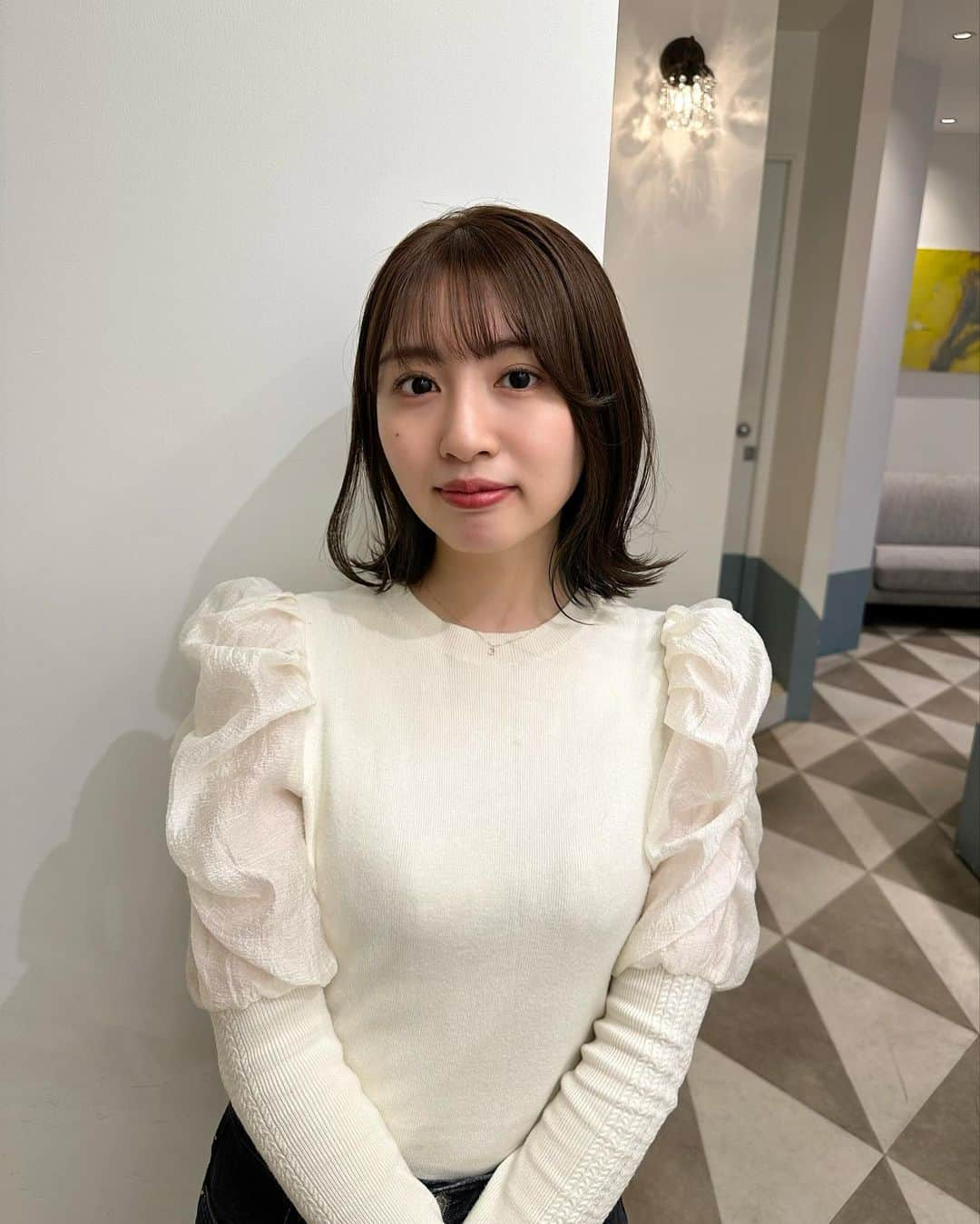 青島妃菜さんのインスタグラム写真 - (青島妃菜Instagram)「GWに向けて綺麗なヘアにして頂きました✨✨ さゆりさんいつもありがとうございます☺️✨」4月27日 21時09分 - hina1226_01