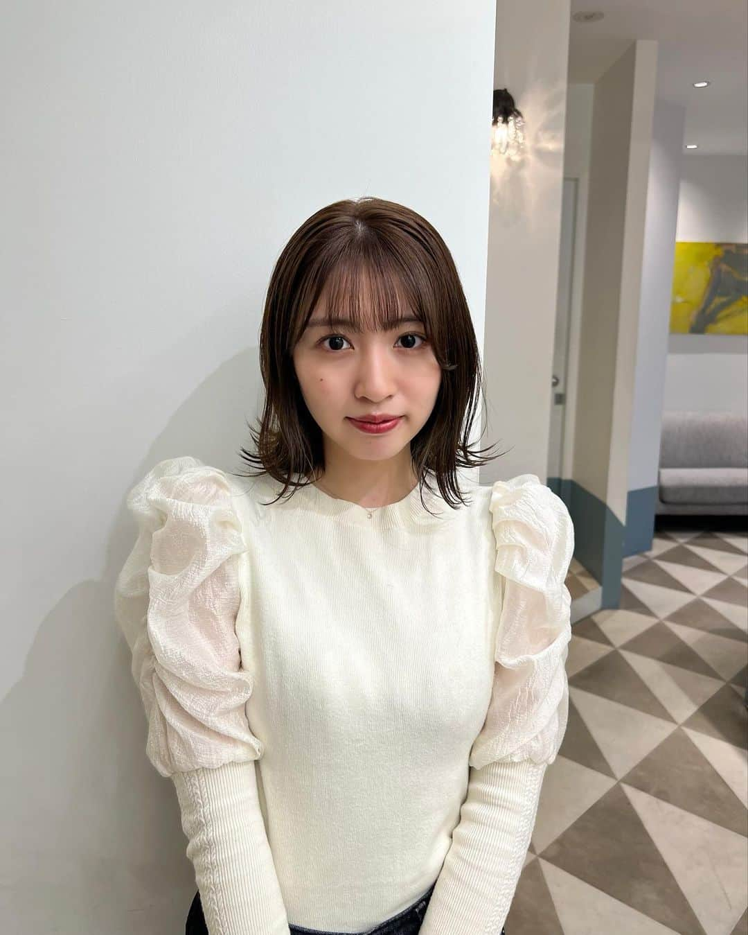 青島妃菜さんのインスタグラム写真 - (青島妃菜Instagram)「GWに向けて綺麗なヘアにして頂きました✨✨ さゆりさんいつもありがとうございます☺️✨」4月27日 21時09分 - hina1226_01