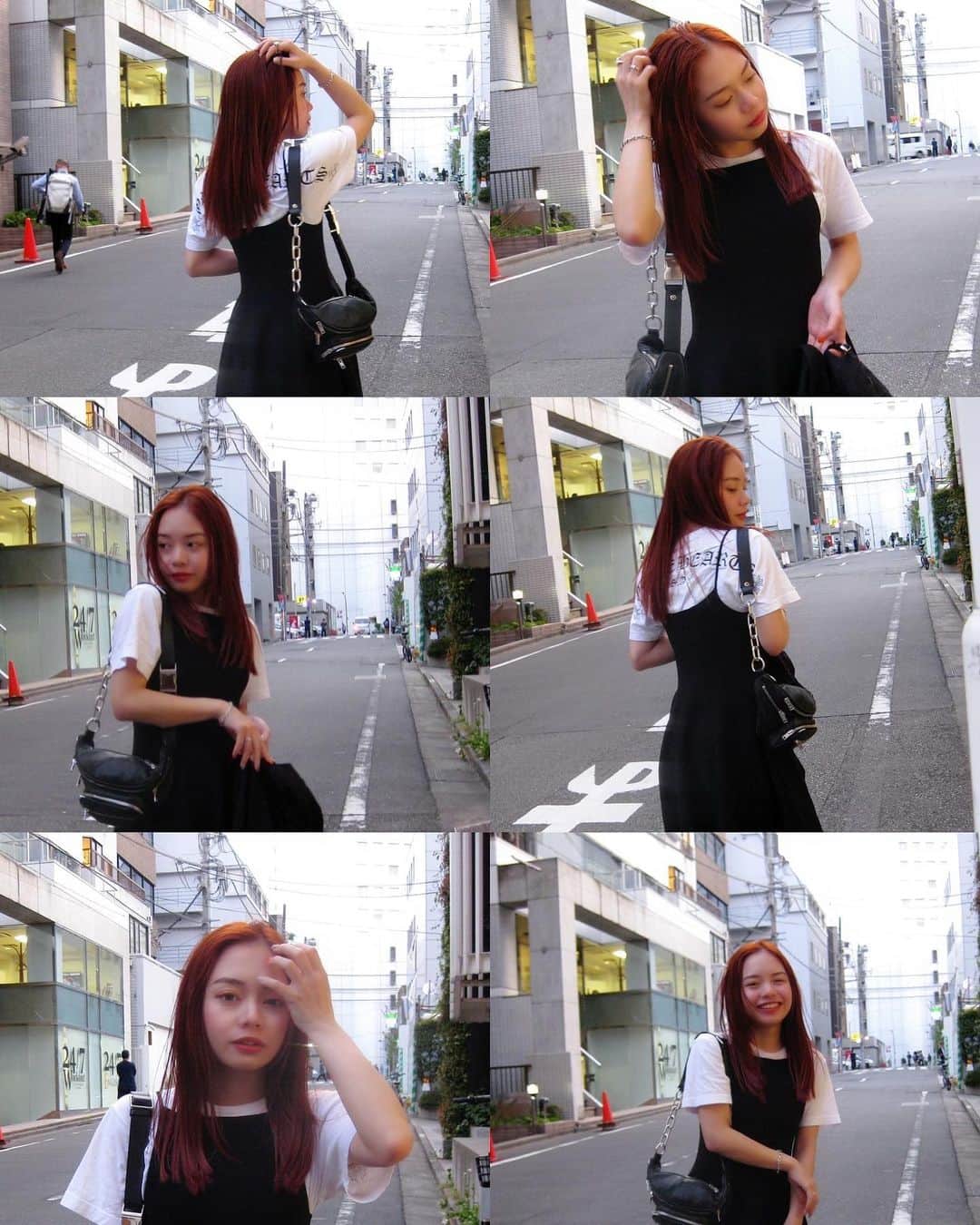福地夏未のインスタグラム：「🍊🍒  _ #まりなつ #hairmake #hair #camera #ootd #cos」