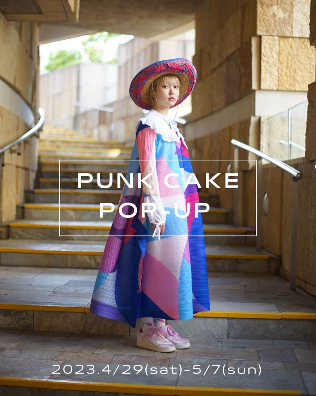 PUNK CAKEのインスタグラム：「🌟GW POP-UP🌟 今週末からポップアップスタートです！  今回は、 ①買い付け後の可愛い新商品もりもり！ ②オリジナルのトートバッグとサコッシュの発売！ ③ @_erikoyoshida_ リメイク商品の発売！ と、お楽しみが盛りだくさん🥰  是非GWにお買い物しに来てくださいね🌹  今回も学芸大学での開催となります。 スペースが以前のお店の半分以下なので、混み合った場合色々とご不便をおかけしてしまうかもしれませんが何卒ご容赦ください。  ※オンラインショップ掲載アイテム（instagram掲載アイテム）は基本的には店頭に出ておりません。 試着などご希望の方は事前にDMを頂ければご準備しておきます。 （見るだけでも問題ありませんのでお気軽にお声掛けください）  日程/ 4.29(土)～5.7(日)  時間/ 13:00～20:00  場所/ 東京都目黒区鷹番3-4-10 2F」