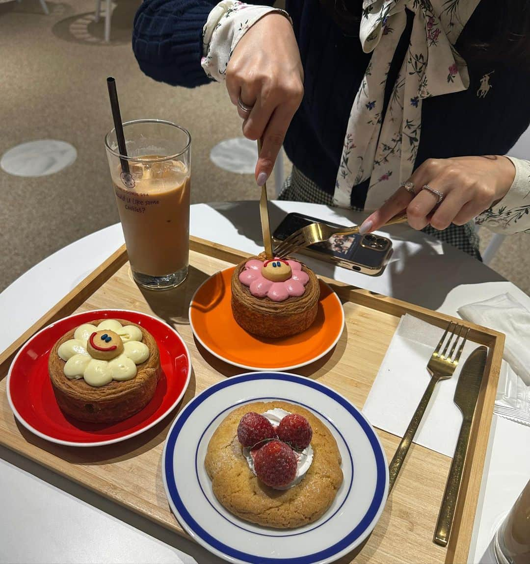 沢田野乃華さんのインスタグラム写真 - (沢田野乃華Instagram)「可愛いcafe☕️行ってきたよ〜🎀💕」4月27日 21時59分 - nonopink0416