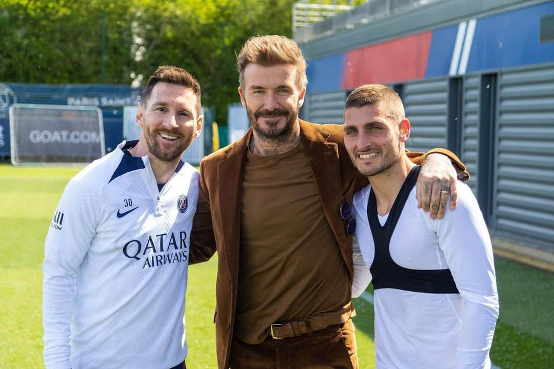 マルコ・ヴェッラッティさんのインスタグラム写真 - (マルコ・ヴェッラッティInstagram)「It was so nice to see you again @davidbeckham @psg 😀」4月27日 22時58分 - marco_verratti92