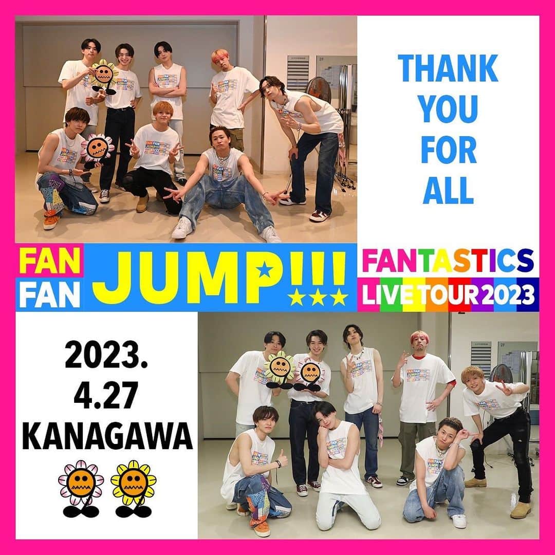FANTASTICS from EXILE TRIBEさんのインスタグラム写真 - (FANTASTICS from EXILE TRIBEInstagram)「. FANTASTICS LIVE TOUR 2023 "FAN FAN JUMP" in KANAGAWA  #FANTASTICS #FANFANJUMP  #FANTARO」4月27日 23時16分 - fantastics_fext