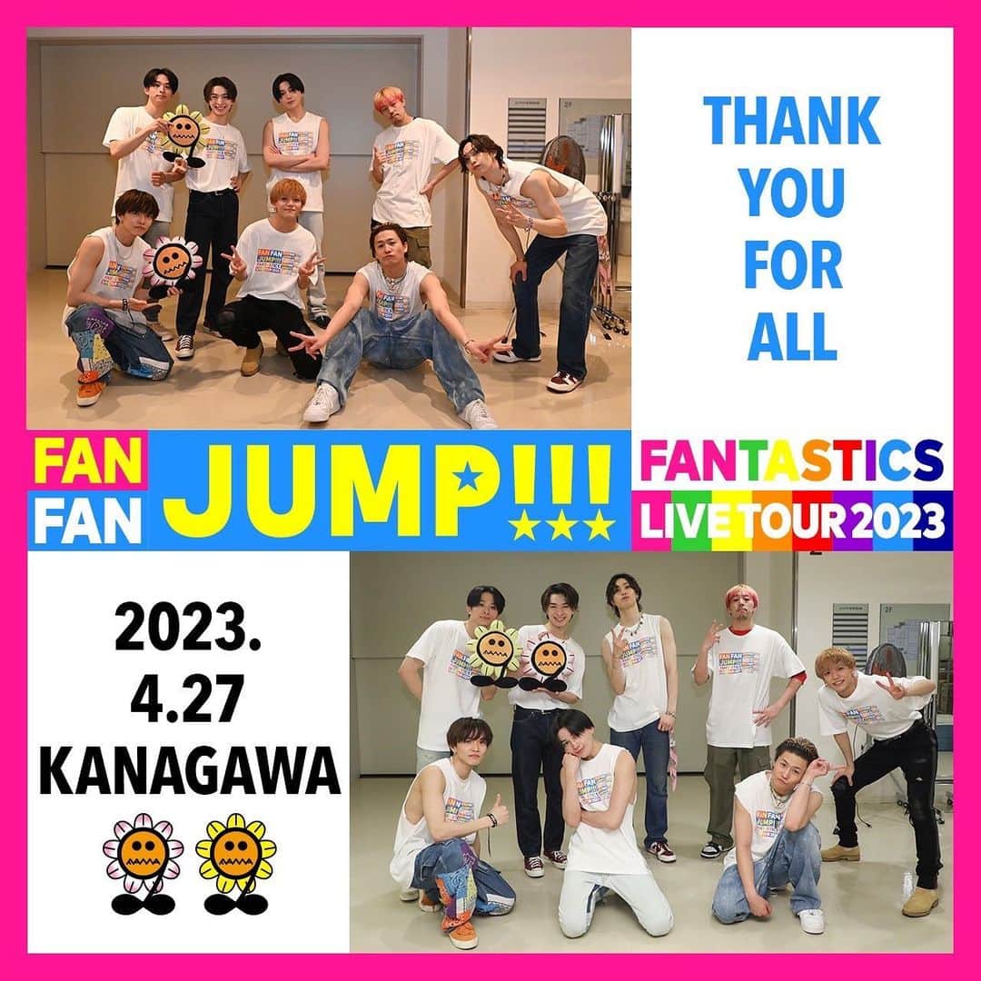 のインスタグラム：「. FANTASTICS LIVE TOUR 2023 "FAN FAN JUMP" in KANAGAWA  #FANTASTICS #FANFANJUMP  #FANTARO」