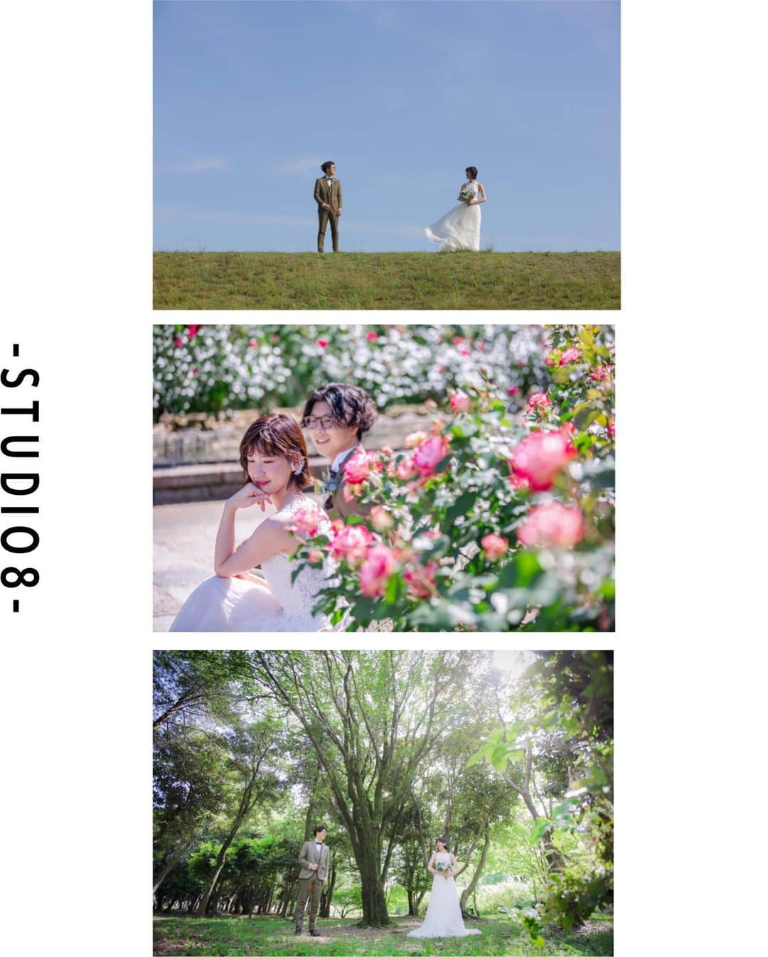 スタジオエイト 名古屋さんのインスタグラム写真 - (スタジオエイト 名古屋Instagram)「【新緑ロケ】 これからの季節、緑が生き生きと、とっても鮮やかになります🍀 バラをはじめ、5月以降に咲くお花も順番におふたりを祝福👏💐  happyな写真が撮りたいならぜひご検討ください☺️  📸: @s.mochizuki.deco.ph  💄: @  📷photographer @t.oguri.deco.ph @s.mochizuki.deco.ph @m.niwa.deco.ph @n.kaoru.deco.ph @a.fujiwara.deco.ph @umeshima.deco.ph  @yagasaki.deco.ph ︎●sato kenta → HP gallery ●muto jin → HP gallery ●kimura mio → HP gallery ●kondo reina → HP gallery  💄hair&makeup @mitani.deco.hm @nanami.deco.hm @kazumi.deco.hm @e.fukado.deco.hm @miharu.deco.hm @koide.deco.hm @nishimura.deco.hm  @matsuyama.deco.hm  ●kanamori kureha → HP gallery ●sato ayumi → HP gallery ●yukioka airi → HP gallery ●ishikawa haruka → HP gallery ●fuki ayano → HP gallery ●arai kotoko → HP gallery  私たちと一緒に働きませんか？ フォトグラファー、ヘアメイク、 フォトプランナーを募集中です★ @decollte_recruit  #デコルテフォト #スタジオエイト #プレ花嫁 #名古屋プレ花嫁 #ウエディングレポ #前撮りレポ #DWPG #撮る結婚式　 #ウェディングフォト #フォトウエディング #結婚準備 #前撮りポーズ #ウエディングニュース #weddingphoto #日本中のプレ花嫁さんと繋がりたい #プレ花嫁さんと繋がりたい #おしゃれさんと繋がりたい #カップルさんと繋がりたい #2023秋婚 #2023春婚 #2023夏婚 #marry花嫁 #marryxoxo #洋装前撮り #洋装ヘア #ウェディングドレス #庄内緑地」4月27日 23時25分 - studio8_nagoya.sakae