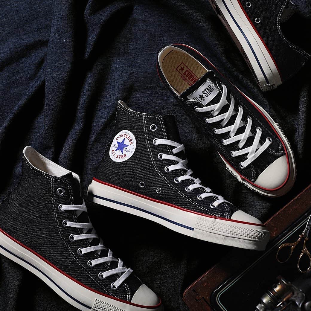 KICKS LAB. [ Tokyo/Japan ]のインスタグラム：「CONVERSE l "ALL STAR J OKAYAMADENIM MADE IN JAPAN 日本製" l Available in Store and Online Store. #KICKSLAB #キックスラボ」