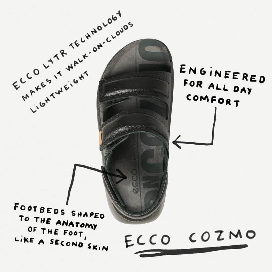 エコーのインスタグラム：「Limited edition ECCO COZMO 60 KIDS with adjustable straps for the perfect fit.」