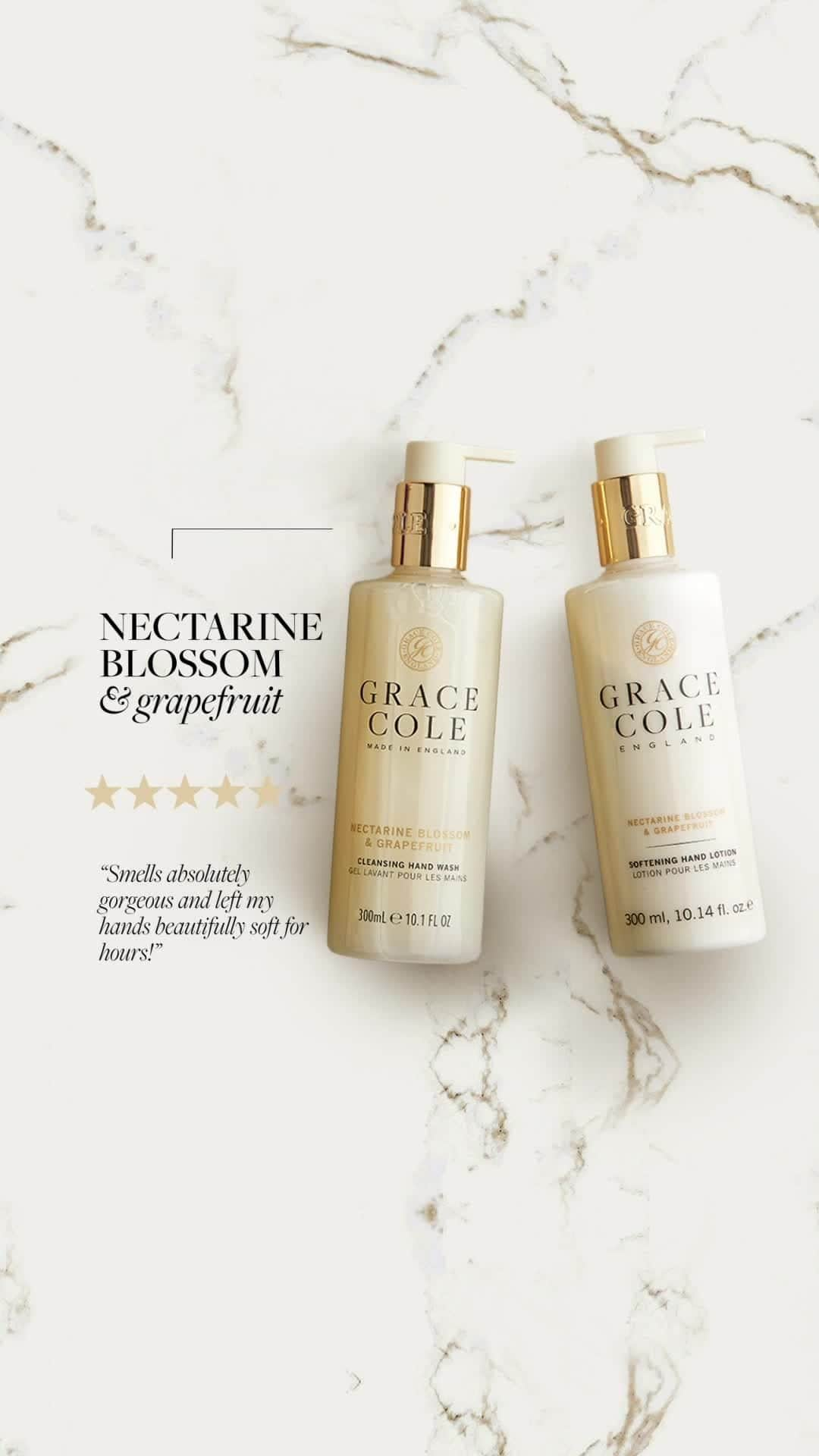 Grace Coleのインスタグラム：「Two are better than one 🥰⁠ ⁠ Keep your hands nourished throughout the day with our pampering duo that delivers a delicate veil of fragrance 🧼⁠ ⁠ Tap to shop for £20 and get a FREE body ball with your order 🛒」