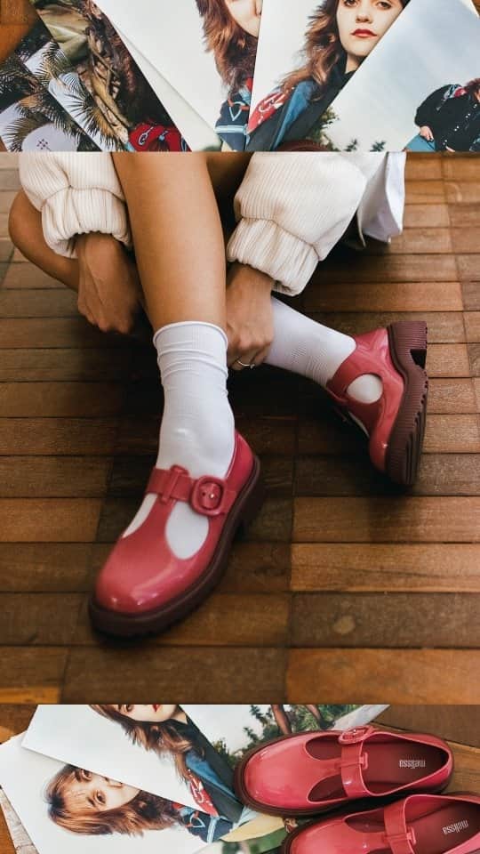 メリッサのインスタグラム：「Procurando inspiração de look pra aproveitar o Dia das Mães com muito estilo? A @inspireoutras entregaaa! Eu amei essa proposta com a #MelissaJackie, e vocês? Me contem nos comentários 💗 ⁣ O modelo está disponível na loja virtual e no #ClubeMelissa! #IntensamenteMãe」