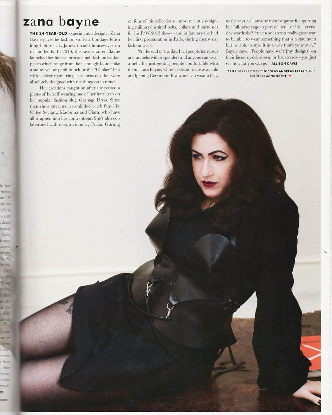 ZANA BAYNEのインスタグラム：「Woke up to the news of @papermagazine effectively closing its doors 🥀   This is from the May 2010 “Beautiful People Issue” - a literal decade ago!  Paper Mag was one of the first publications to feature me as an individual, and not just my work in photoshoots (which they did as well, so many iconic moments). I’ll always be grateful for the support from @askmrmickey & co over the years.」