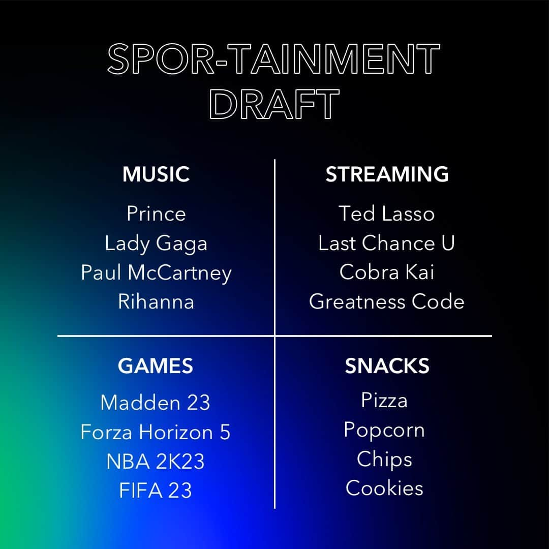 ドルビーラボラトリーズのインスタグラム：「you're on the clock ⏰  draft one from each and build your perfect entertainment lineup」