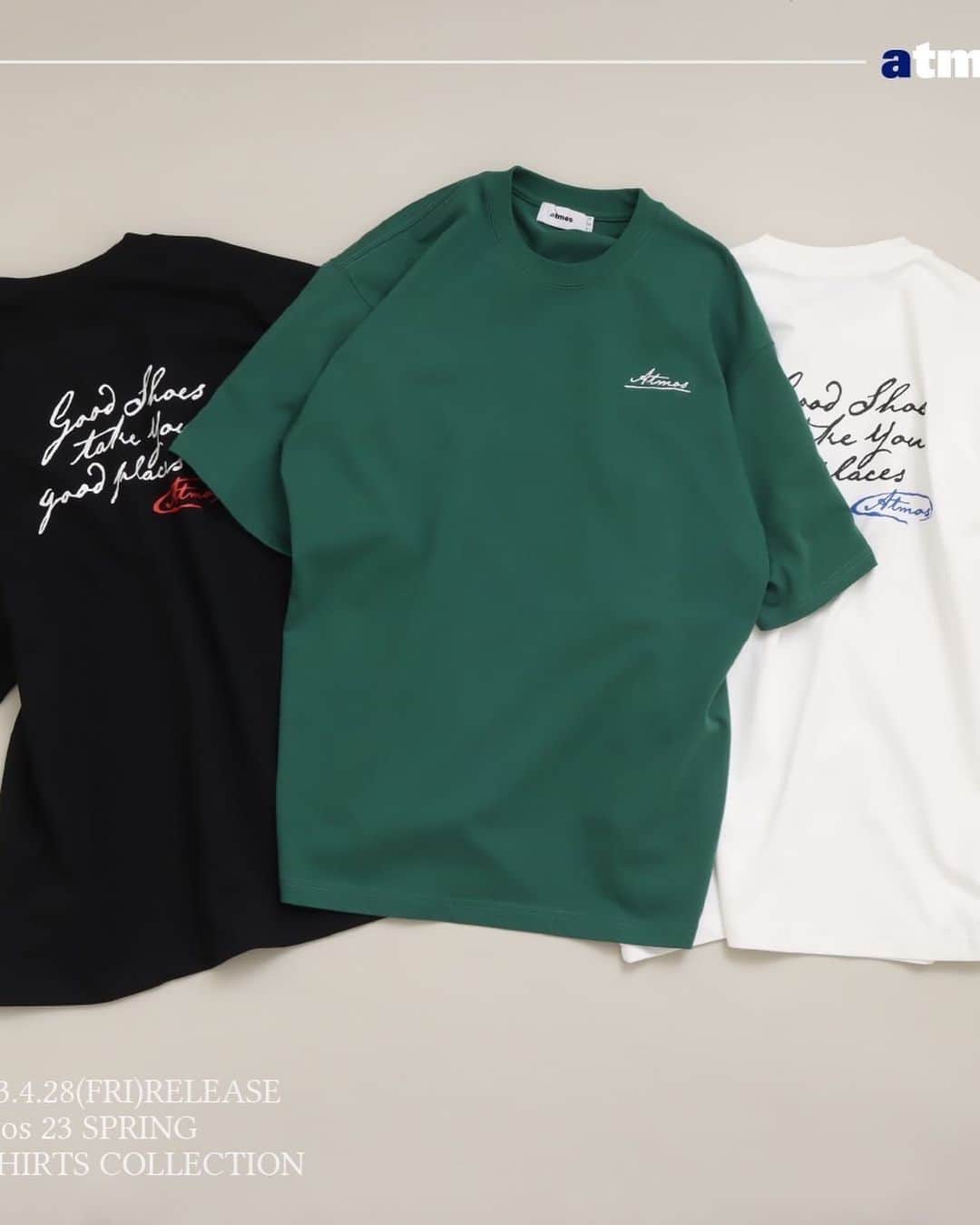 Sports Lab by atmos OSAKAさんのインスタグラム写真 - (Sports Lab by atmos OSAKAInstagram)「. ↓↓↓ 4/28(FRI)RELEASE AAA Embroidery T-shirts MA23S-TS002 ¥6,600-(tax included)  Message Logo T-shirts MA23S-TS005 ¥5,500-(tax included)  Oval Logo T-shirts MA23S-TS003 ¥6,600-(tax included)  Embroidery Classic Logo T-shirts MA23S-TS001 ¥5,500-(tax included)  Front Double Logo T-shirts MA23S-TS004 ¥5,500-(tax included)」4月28日 11時00分 - atmos_lucua_osaka