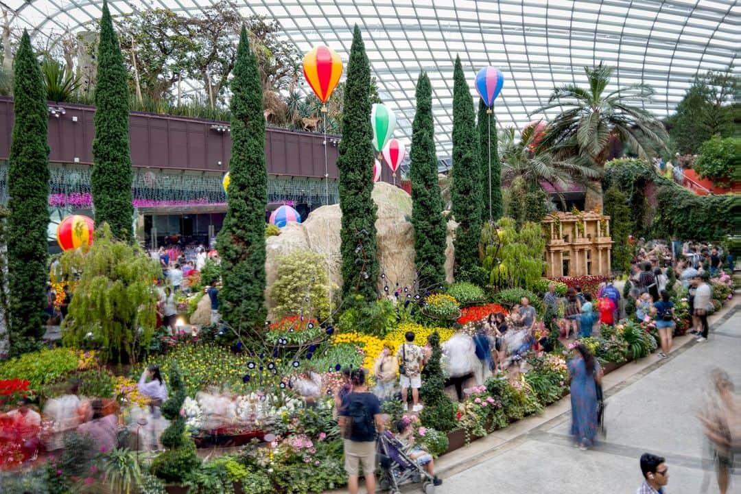 リー・シェンロンのインスタグラム：「Visited the Tulipmania festival at @gardensbythebay last weekend!  This year’s Tulipmania takes us to Türkiye, where tulips are an important part of the country’s culture and history. Apart from the lush floral display, there are also miniature versions of Türkiye’s iconic landmarks and architecture.  The event will be on till 21 May. Go and enjoy the lovely blooms with your families and friends! 🌷– LHL  (Photos by me)」