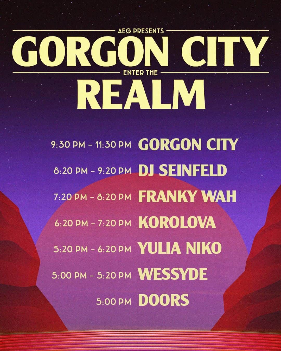 Gorgon Cityさんのインスタグラム写真 - (Gorgon CityInstagram)「So hyped to be back @redrocksco tonight for the third time with this absolutely stellar @realmrecords lineup!   We’re gonna be playing a lot of our forthcoming album for the first time at this iconic venue. 🏜️」4月28日 6時42分 - gorgoncity